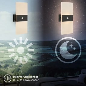 Briloner 3888015 - LED dobíjateľné nástenné svietidlo so senzorom AURA LED/2,5W/5V 1800 mAh čierne