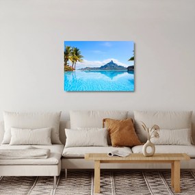 Sklenený obraz - Bora-Bora, Francúzska Polynézia (70x50 cm)