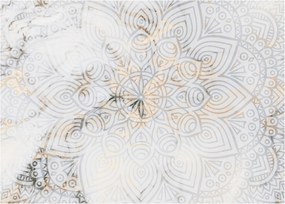 Obraz bielej mandaly (70x50 cm)