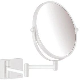 Hansgrohe AddStoris, kozmetické zrkadlo Ø188 mm, biela matná, HAN-41791700