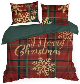 VIANOČNÉ RENFORCÉ OBLIEČKY ESTRELLA 140X200 CM, 1 KS 70X80 CM VZOROVANÉ