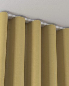 Zaves s riasením WAVE farba produktu žltá látka zapletaná, zatemňovacia