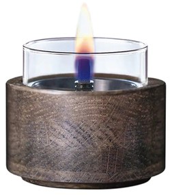 Lotus Oak svietnik hnedý 10 cm