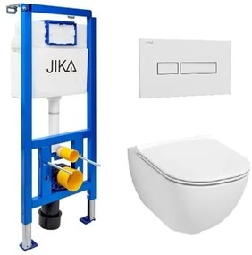 Závesný WC set do ľahkých stien / predstenová Jika Mio-N KMPLBID