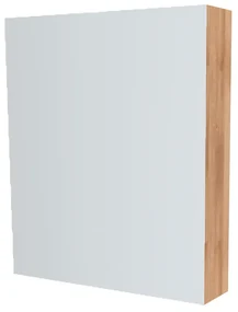 Mereo, Mereo Kúpeľňová zrkadlová skrinka 60 cm, galerka, 1x dvierka ľavá, Multidecor, Dub Riviera mountain, MER-CN798G61DMON