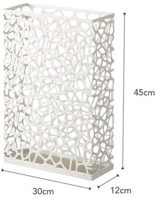 Biely stojan na dáždniky YAMAZAKI Nest Slim