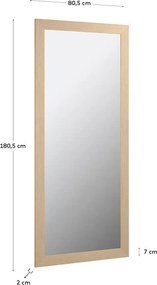 Nástenné zrkadlo 80,5x180,5 cm Yvaine – Kave Home