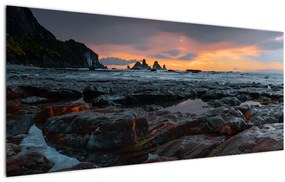 Obraz - krajina na Novom Zélande (120x50 cm)