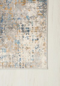 TA Koberec G512B WHITE/D_BLUE PORTLAND HIL Biely Obdĺžnikový Rozmer: 80x150 cm