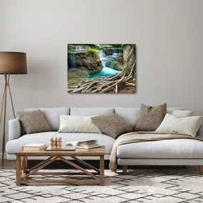 Obraz - Rieka s vodopádmi (70x50 cm)