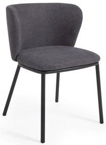 Tmavosivá jedálenská stolička Ciselia – Kave Home