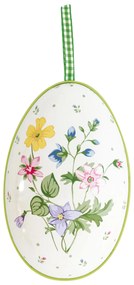 GREEN GATE Plechové veľkonočné vajíčka Karolina White – set 2 ks
