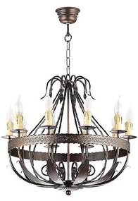 Luster na reťazi LOARA 10xE14/60W/230V