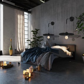 Toolight Toolight, nástenné svietidlo 30cm APP1355-1W, čierna, OSW-05665