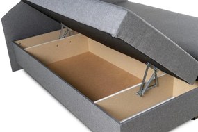 Manželská posteľ Ája na nôžkach, šedá (č.144/buk)