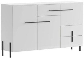 JUSTINE chest of drawers 3D3S white/ white HG