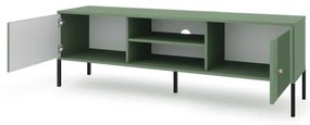 Televízny stolík LUE zelená/čierna