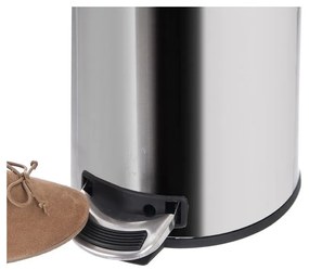 Nášľapný odpadkový kôš z nehrdzavejúcej ocele v lesklo striebornej farbe 3 l – Orion