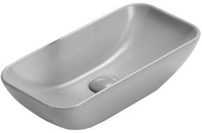 Mexen Klara, umývadlo na dosku 46x23x12 cm, svetlá šedá matná, 21564661