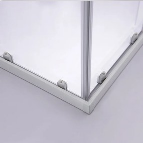BPS-koupelny Štvorcový sprchový kút HYD-SK93B 90x90 biela/transparent + vanička HYD-SSV-SXL02B biela