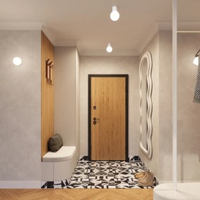 Stropné svietidlo Halo, 1x biele sklenené tienidlo, w