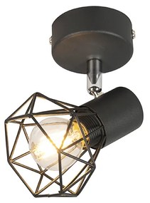 Art Deco reflektor čierny otočný a naklápací - Mosh