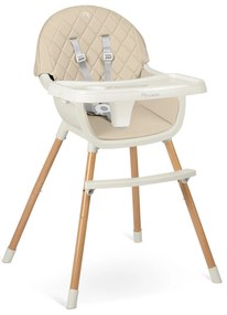 Stolička na kŕmenie Nukido Lilo, béžová 700703