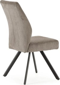 Svetlosivé menčestrové jedálenské stoličky v súprave 2 ks Anibal – Marckeric