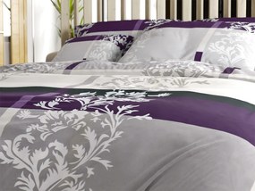 Bavlnené obliečky DELUXE fialové Rozmer obliečky: 2 ks 70 x 90 cm | 200 x 220 cm