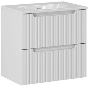 Koupelnová skříňka Nova White II Sky se zápustným umyvadlem 60 cm bílá