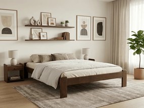 Posteľ Ada 140 x 200 cm, dub Rošt: S lamelovým roštom, Matrac: Matrac Somnia 18 cm