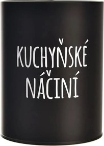 Orion Dóza, plechová, čierna, bez veka, KUCHYNSKÉ NÁČINIE