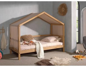 Svetlohnedý bavlnený detský záves k posteli 86x414 cm Forrest – Vipack