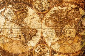 Tapeta stará mapa sveta