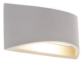Priemyselná nástenná lampa šedý betón - Creil