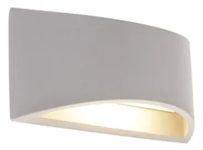Priemyselná nástenná lampa sivá betón - Creil