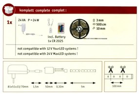 Paulmann 78978 - LED RGB/20W Stmievateľný pásik SIMPLED 5m 230V + DO