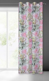 Dekorstudio Dekoračný etamínový záves NYDIA s kvetinovým motívom 140x250cm