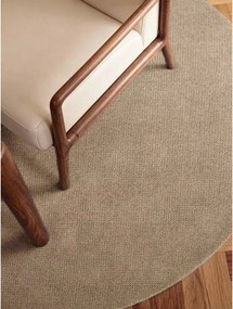 Béžový ručne tkaný vlnený okrúhly koberec ø 200 cm Greenwich – Ted Baker
