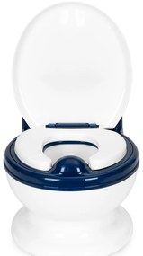 Nočník s odnímateľnou vložkou, uzavretým sedadlom pre deti a kefkou, ECOTOYS