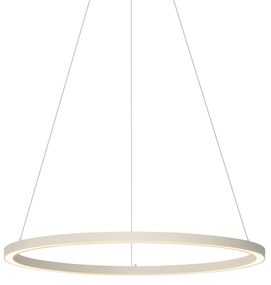 Dizajnové závesné svietidlo béžové 80 cm vrátane LED s 3-stupňovým stmievaním - Girello