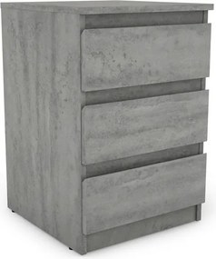Skrinka/vysoký nočný stolík Carlos 403S, šedý beton