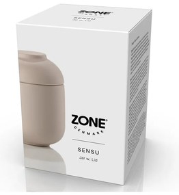 Béžový kameninový kúpeľňový organizér na vatové tampóny Sensu – Zone