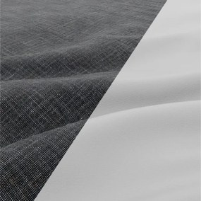 Sedacia súprava FORESTA ULL v tvare U popolová / biela