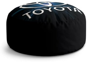 Sablio Taburet Circle Toyota Blue Glow: 40x50 cm