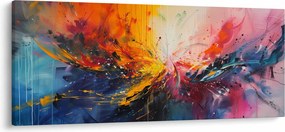 Obraz - Farebná abstrakcia (120x50 cm)