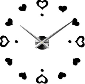 SENTOP | Nástenné hodiny ako obraz moderné hodiny vyrobené z plastu 12S046-S-Wall clock HEU- analógové