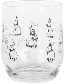 Pohárik na vodu s králikmi - Ø 8*9 cm / 300 ml