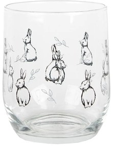 Pohárik na vodu s králikmi - Ø 8*9 cm / 300 ml