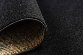 Koberec ETON PLUS čierny kruh